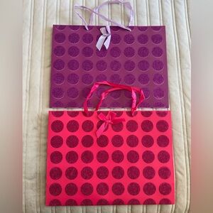 Stylish Pink and Purple gift bags.